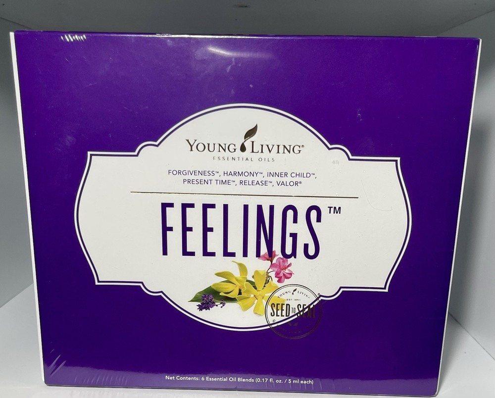 Young Living Feelings Essential Oils Set - 6 Popular Oil Blends Kit - New Arrival