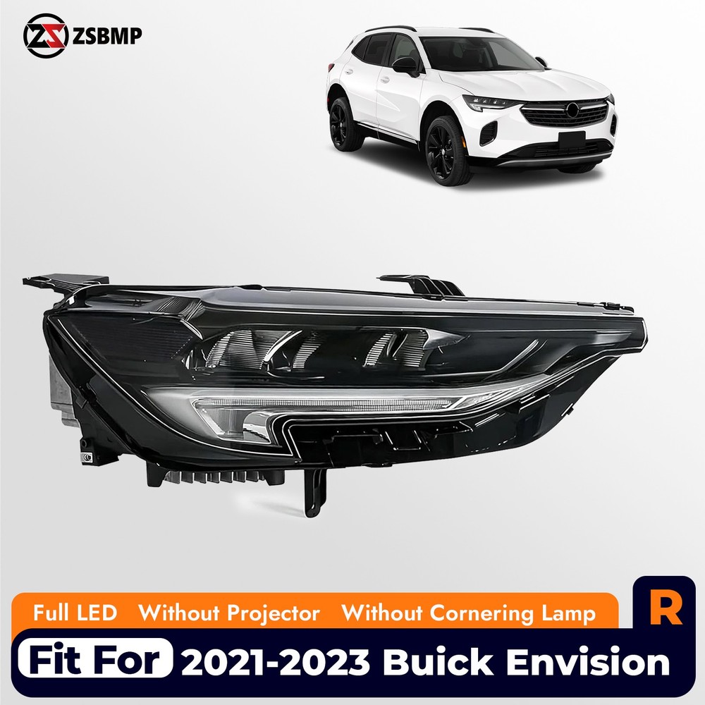 For 2021-2023 Buick Envision Full LED Headlight w/o Cornering Lamp Passenger RH