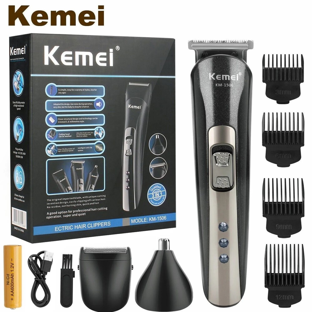 Kemei Professional Hair Clippers Cordless Trimmer Beard Cutting Machine Barber