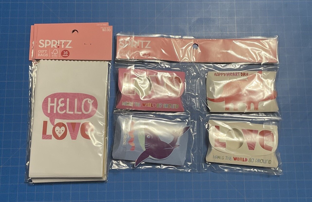 Valentines Day Spritz Favor Gift Bags with Treat Boxes-image