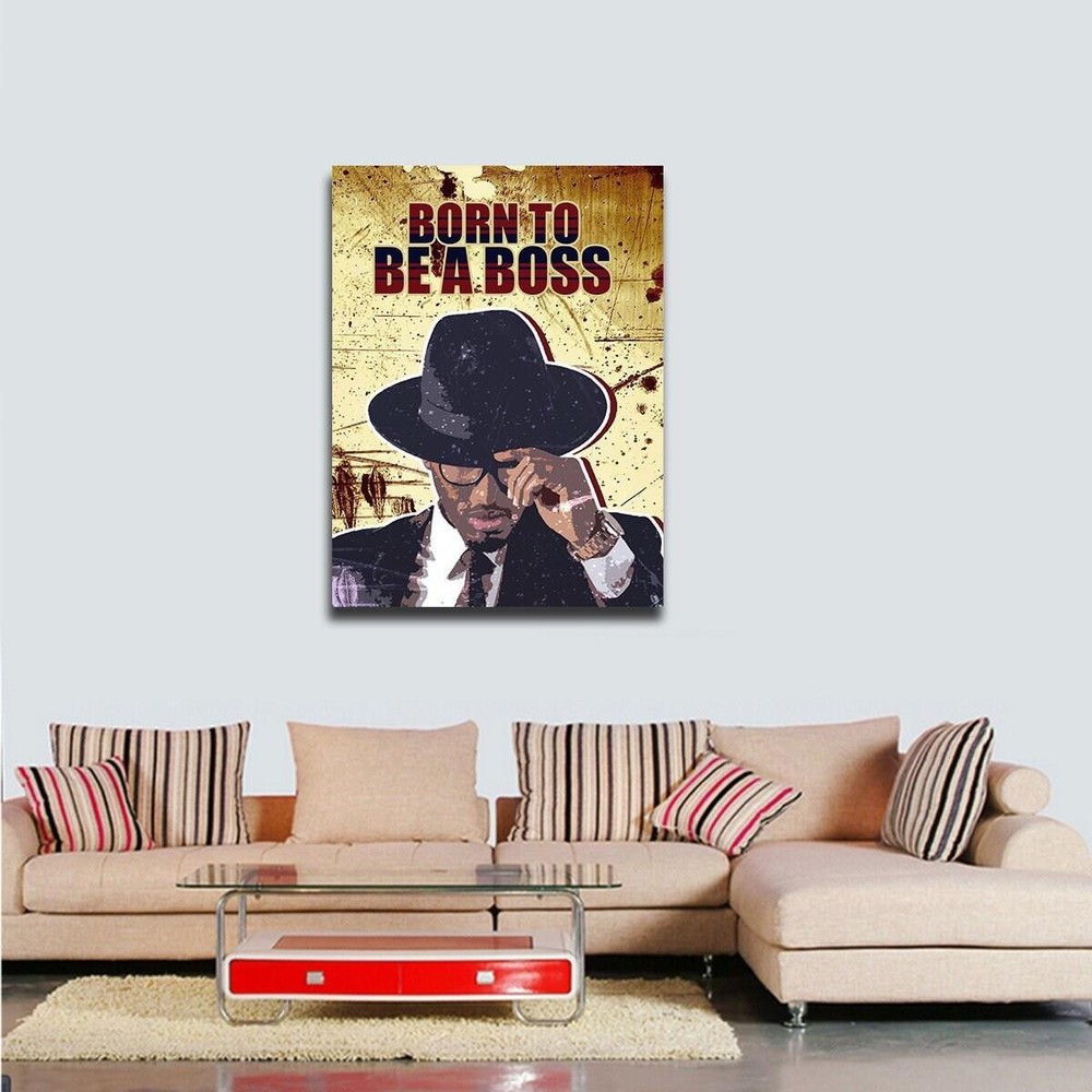 Born To Be A Boss poster Wall Art, Office Decor, Inspiration Motivational poster