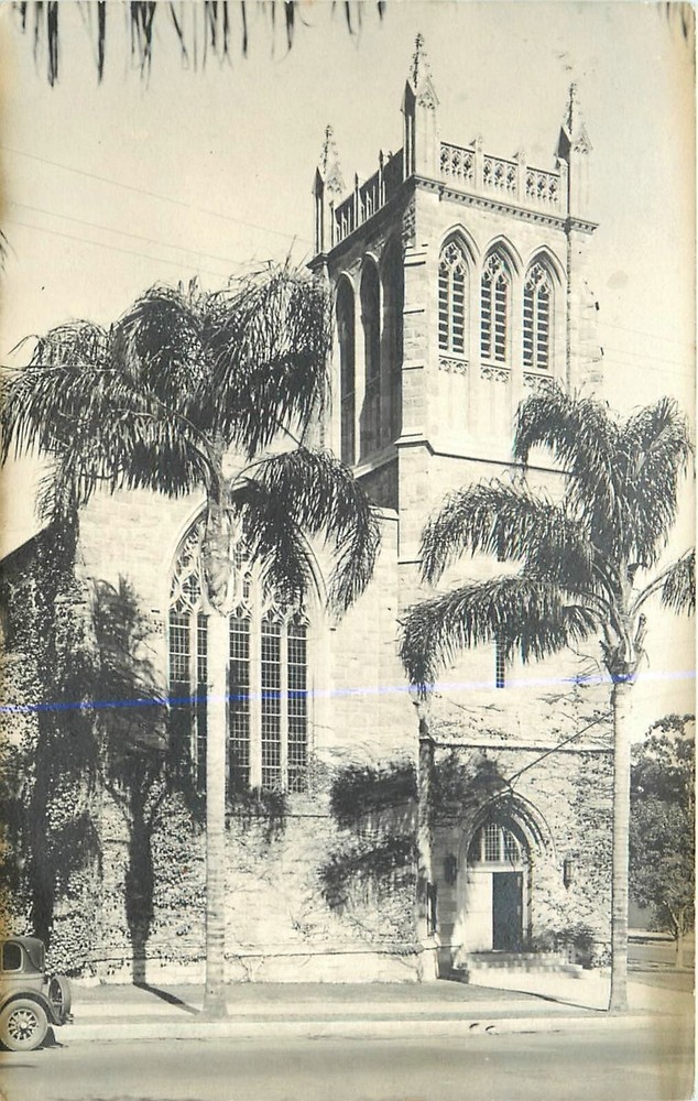Postcard RPPC 1920s California Los Angeles Trinity Episcopal Church CA24-3629