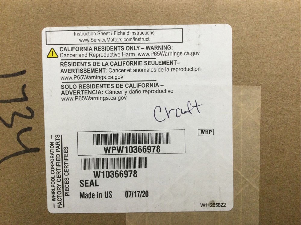 Whirlpool WPW10366978 Washer Door Seal Replacement