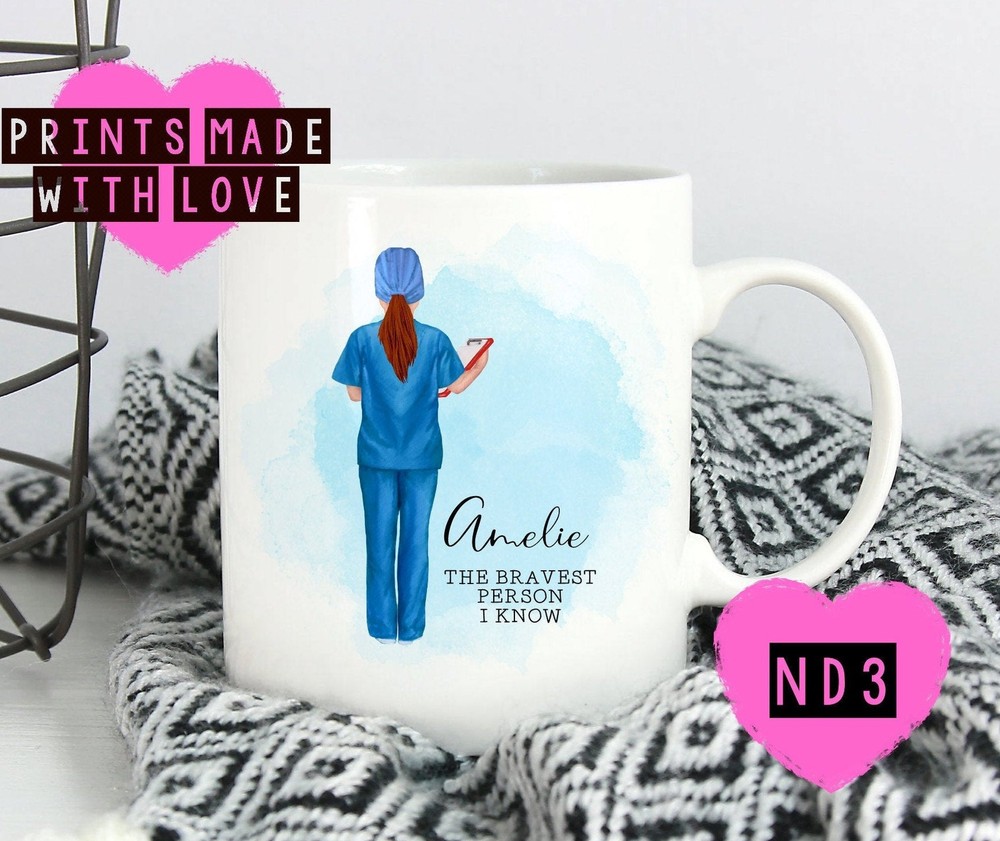 Nurse Gift Nurse Mug Personalised Bravest Person I Know Doctor Gift Surgeon
