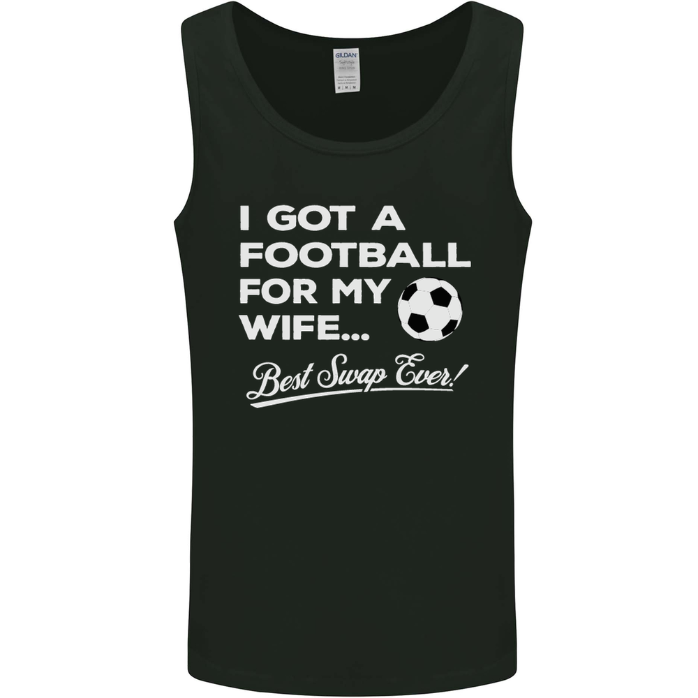 Football for My Wife Best Swap Ever Funny Mens Vest Tank Top