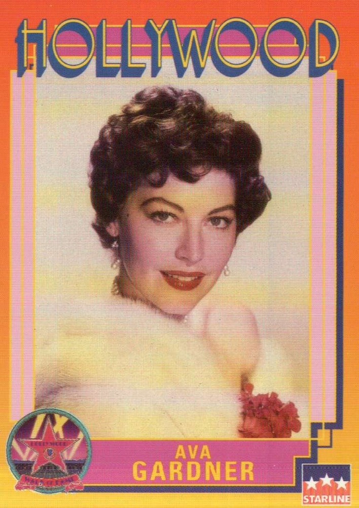 Ava Gardner, Actress, Hollywood Star, Walk of Fame Trading Card --- NOT Postcard