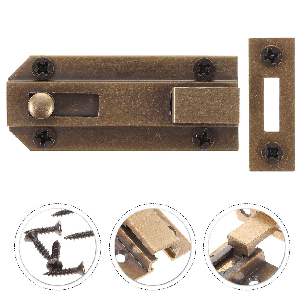 Door Lock Latches Double Pull Locks for French Doors Sliding Bolt Gate