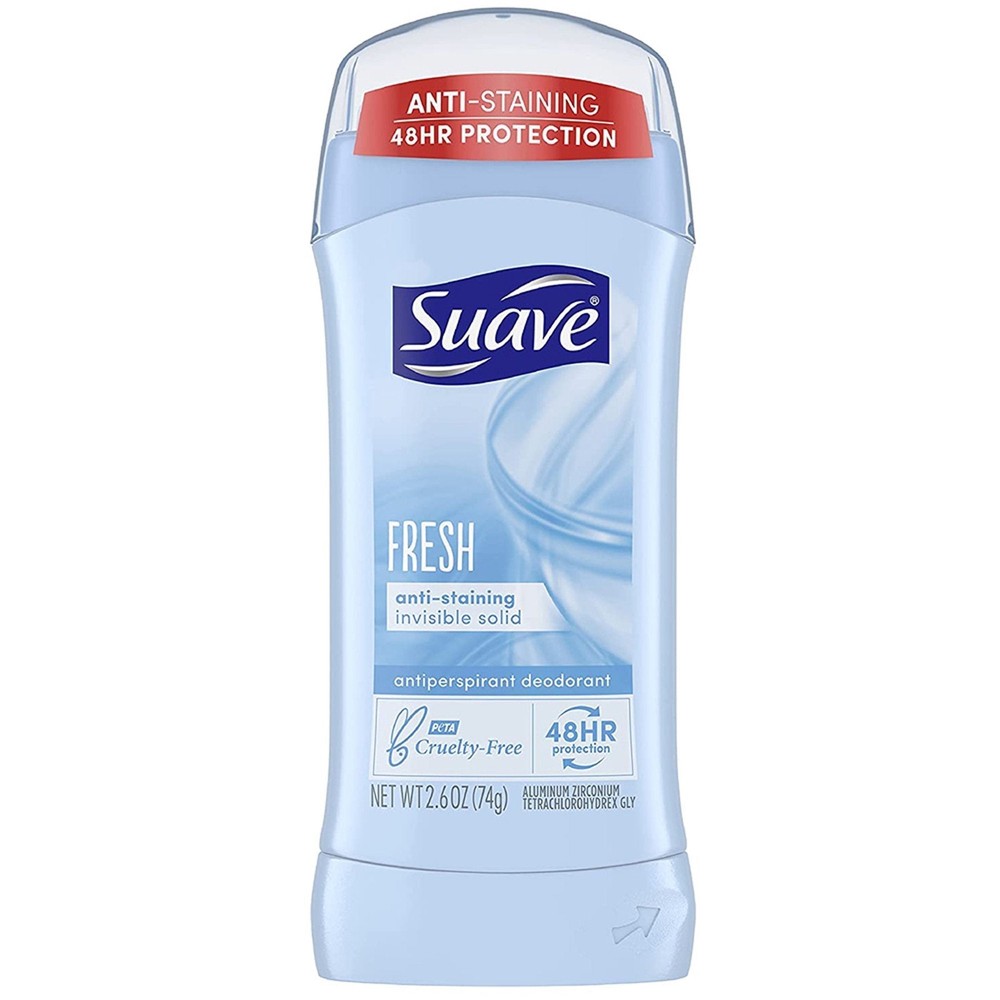 Suave Shower Fresh Antiperspirant Deodorant Stick Invisibl Solid 2.6oz