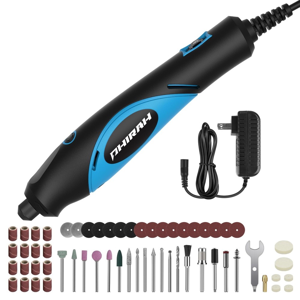 18V Mini Rotary Tool Kit with 70 Accessories and 5 Speed Settings