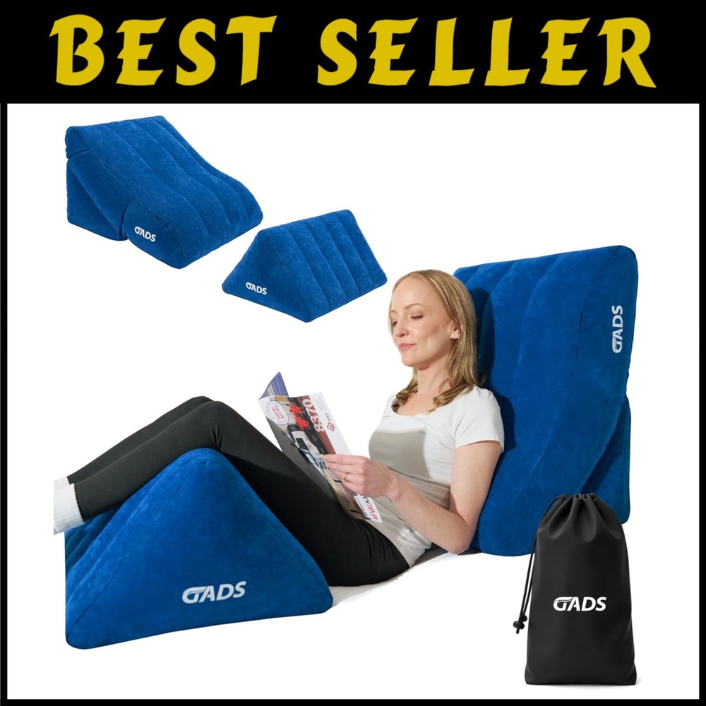 Portable Bed Wedge Pillow - Snoring Relief & Circulation