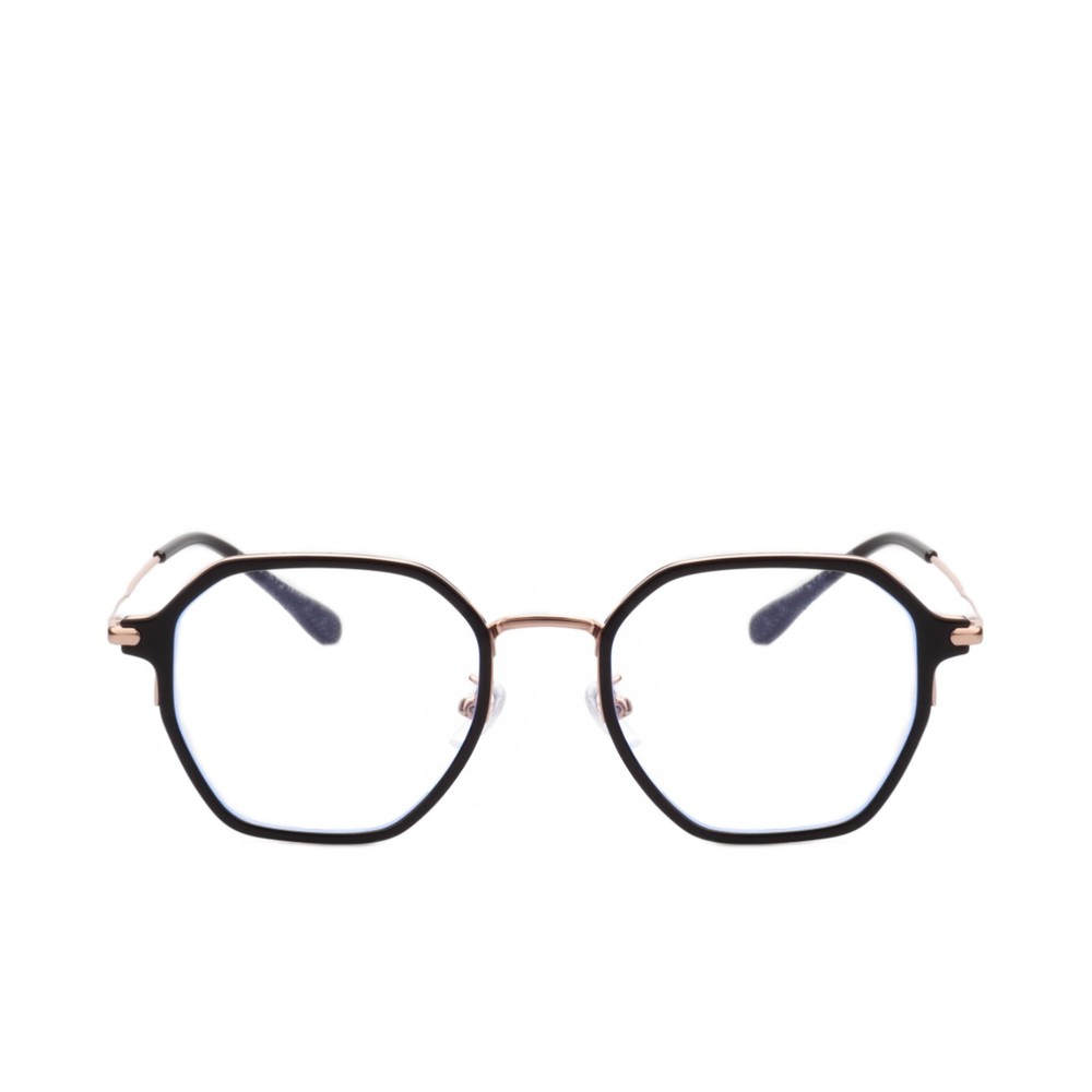 O'S OPTICAL Frame Titanium Geometric Eyeglass Unisex+Free Prescription Lens