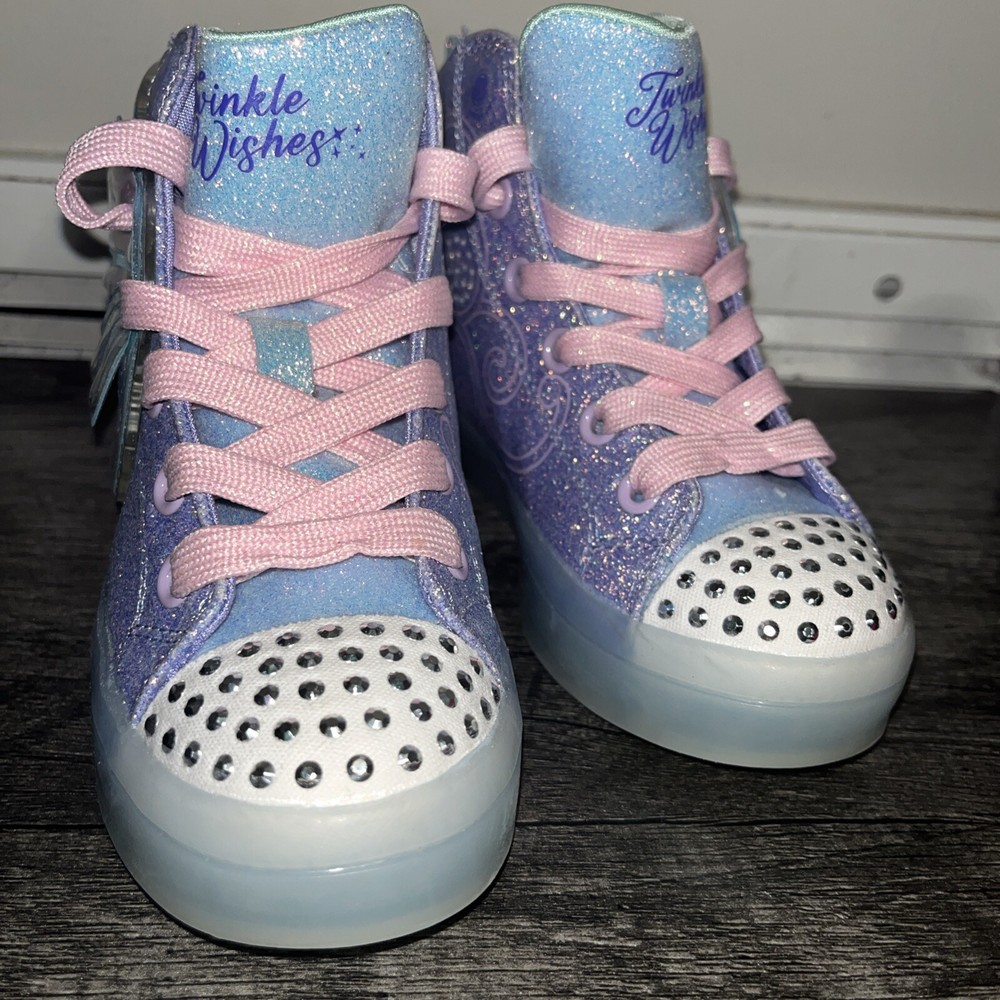 Twinkle Toes by Skechers Hightop Kids Girls size 11 Sneakers Shoes