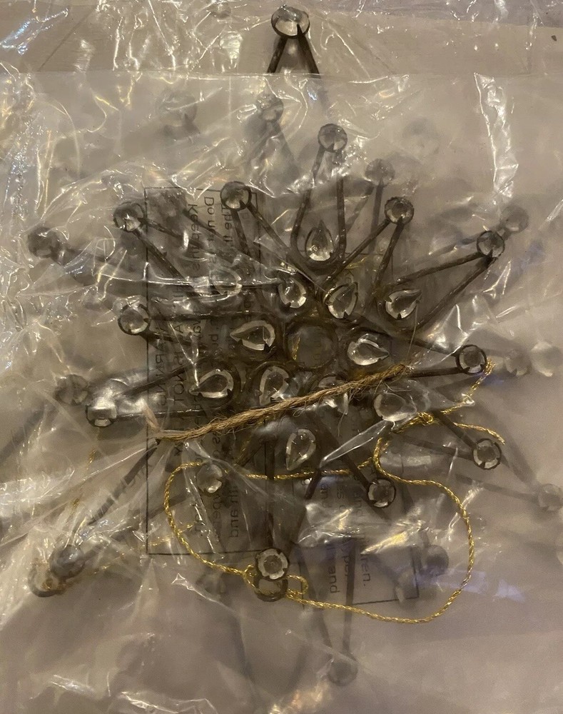 Set of 3 BALSAM HILL Copper Jeweled Antiqued Metal Snowflake Ornaments NEW