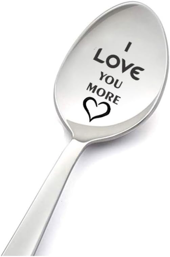 I Love You More Spoon Gifts for Him Her Anniversary Christmas Gift