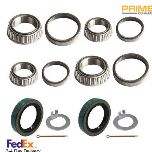 2 Set Of Trailer Hub Race & Bearings Kits L44649 L68149 Fit 3500 lbs Axle
