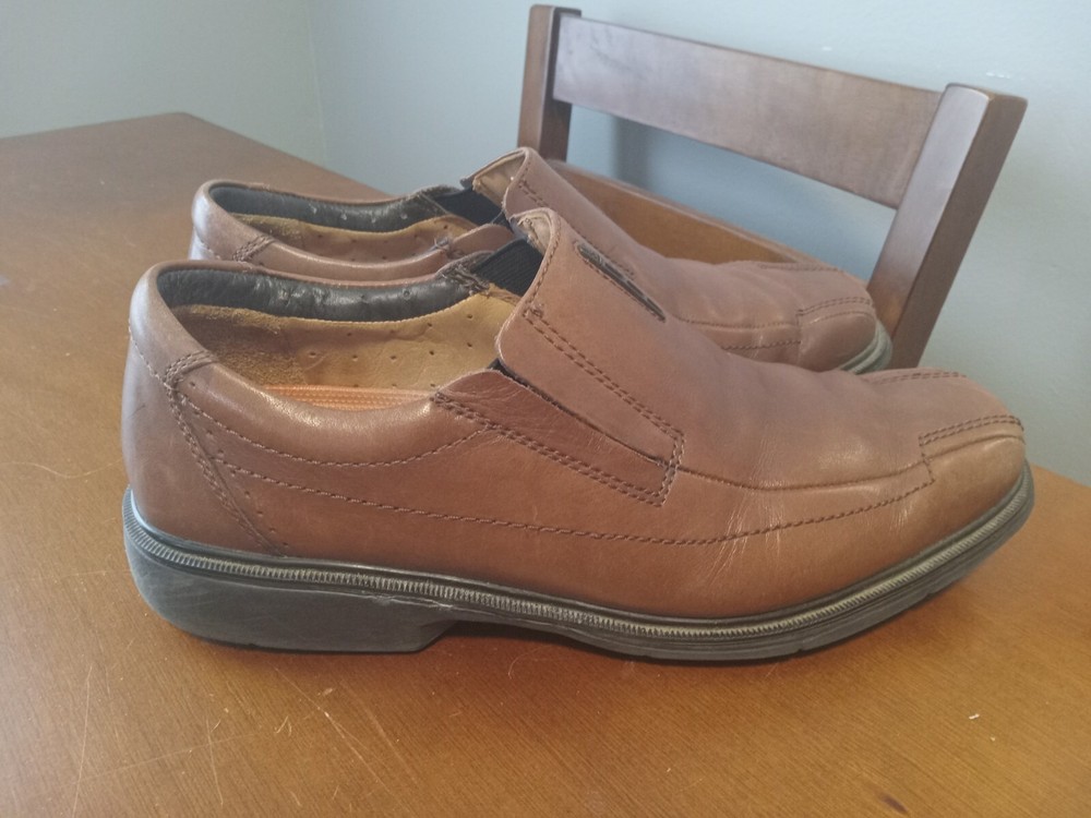 Clarks Mens Brown Leather Unstructured Loafer Comfort Walk US Size 9M