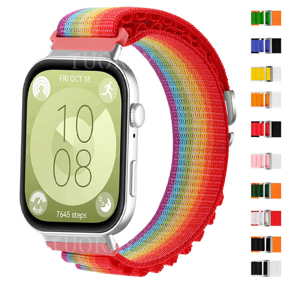 Replacement Sport Nylon Loop Strap Wrist Band For Huawei Watch Fit 3 Smart Watch