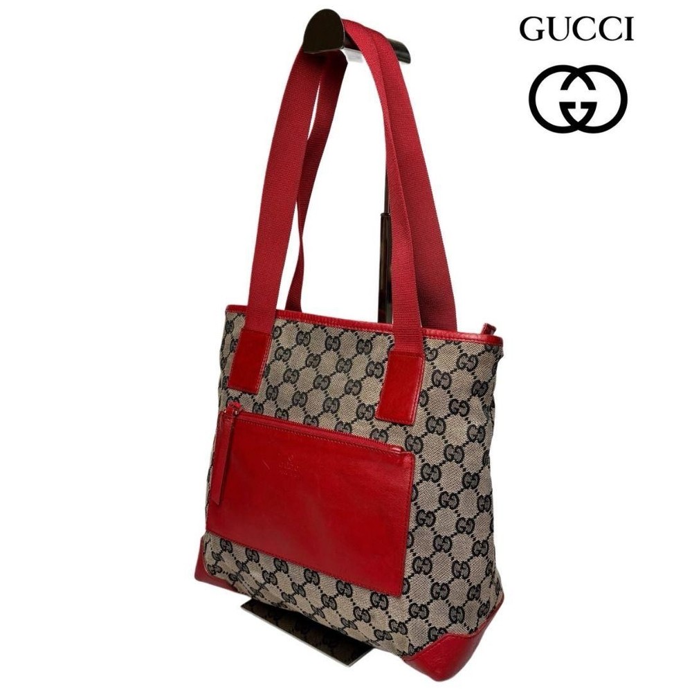 GUCCI GG Canvas Tote Bag in Black - Authentic G0705645