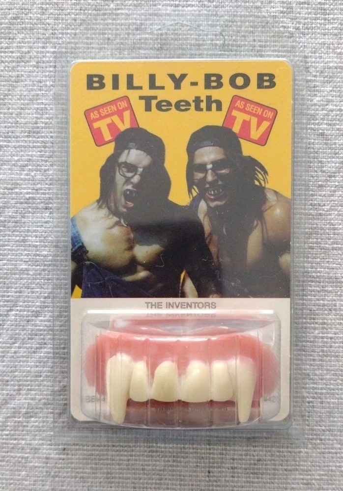 Authentic Orig. Billy Bob Teeth w/Fitting Material RARE VAMPIRE TEETH-NOS