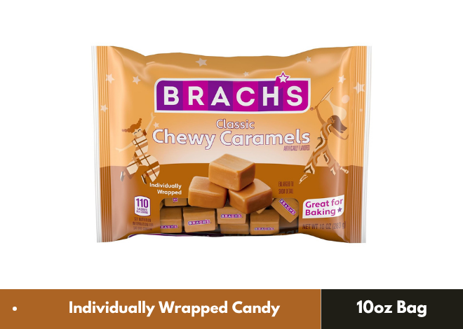 Brachs Milk Maid Caramels Individually Wrapped 10oz Bag