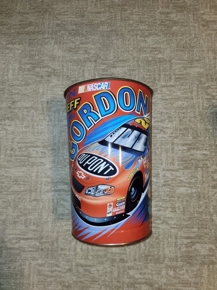 Vintage Y2K Jeff Gordon 2003 Unique Nascar Trash Bin Outside Looks Very Clean