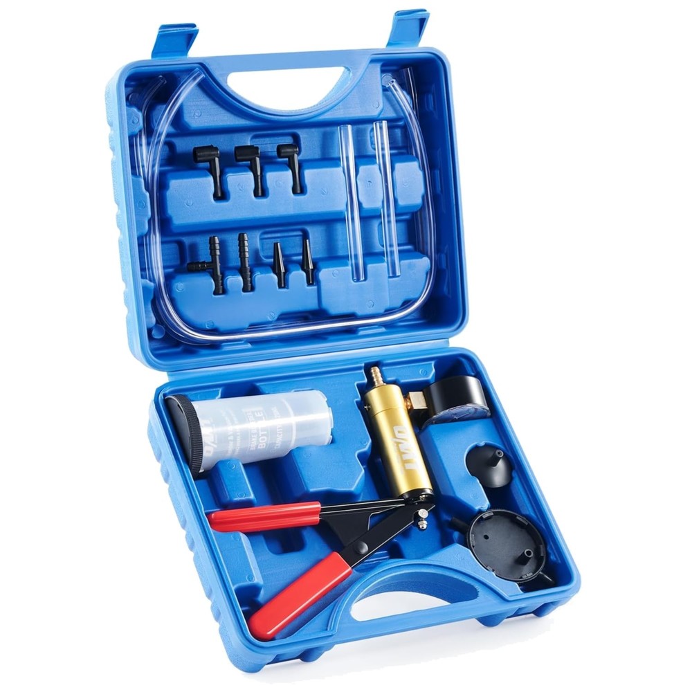 Professional Brake Bleeder Pump Kit with Adapters for Cars and Bikes