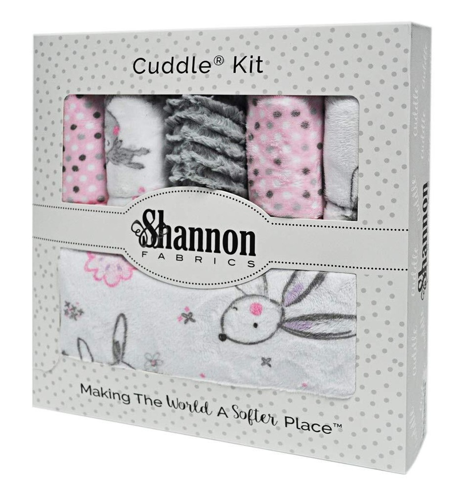 Minky Bambino Bunny Hunny Cuddle Kit Quilt Kit