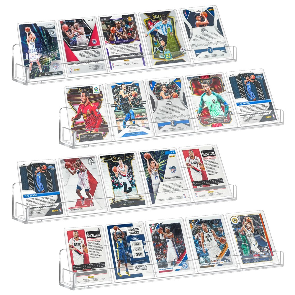 Sports Card Display Shelf for Wall, Wall-Mount PSA Graded Card Holder, Graded...