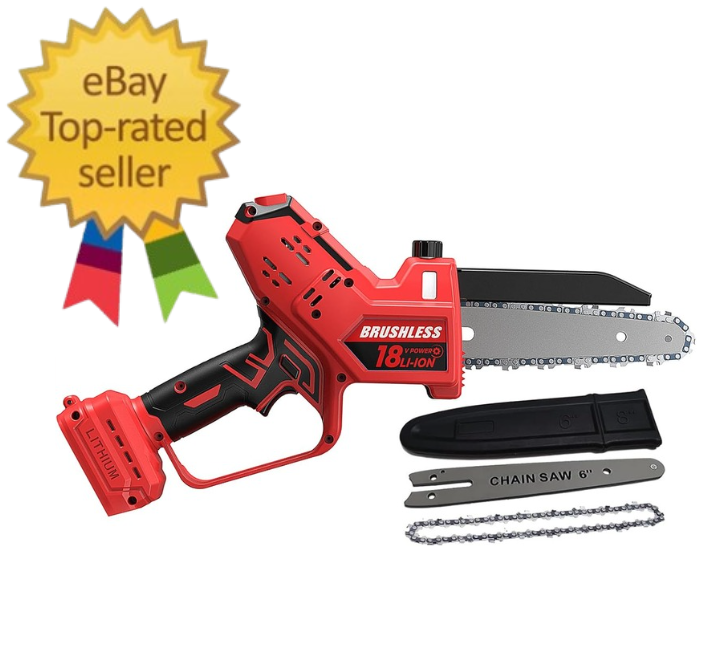 Milwaukee M18 Mini Chainsaw with Auto-Oiler 8-Inch 6-Inch 2-in-1 Brushless