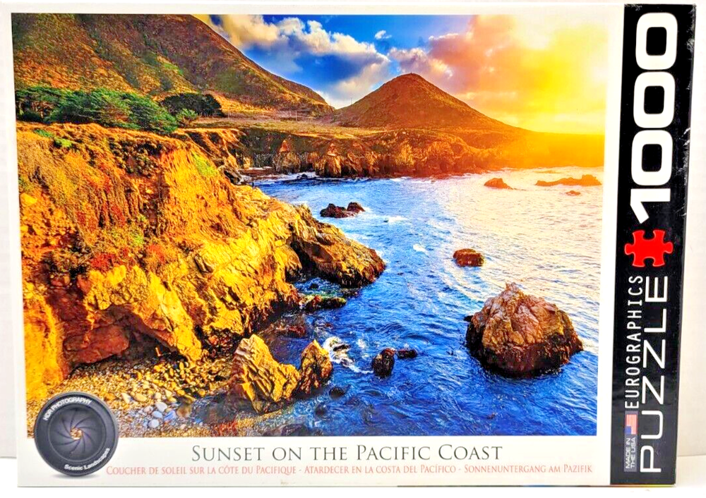 Eurographics 1000 pc Jigsaw Puzzle Sunset on the Pacific Coast 19 1/4
