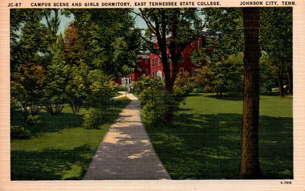 EAST TENNESSEE STATE COLLEGE, JOHNSON CITY, CAMPUS, Postcard