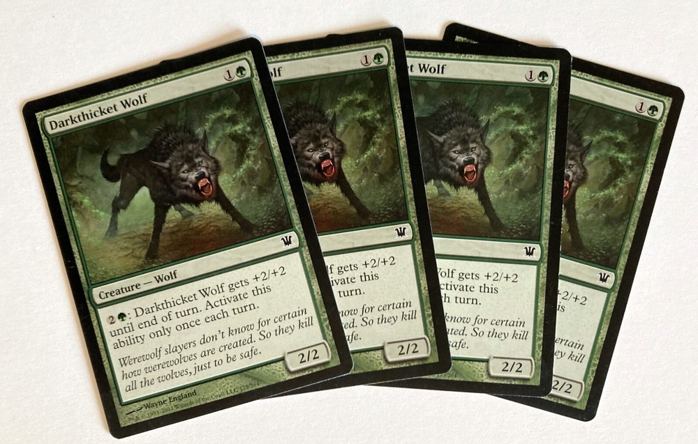 Mystic Darkthicket Wolf MTG Innistrad Regular Play Card