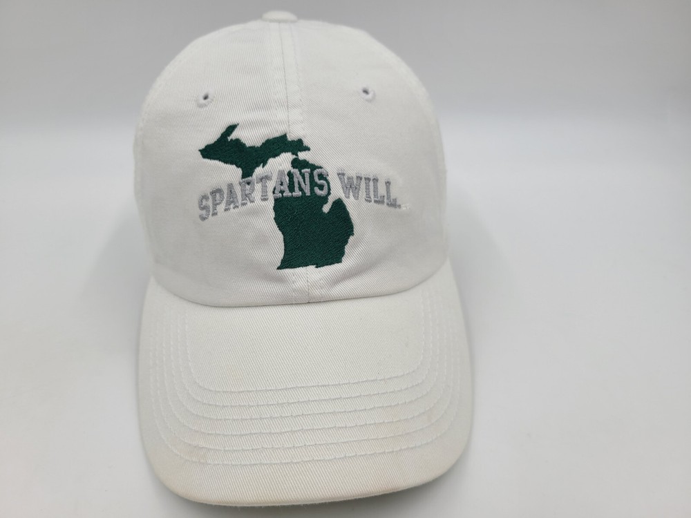 Michigan State Spartans NCAA Adjustable Strapback Hat in White