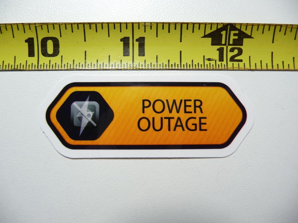Funny Power Outage Prank Sticker Joke Decal Gag
