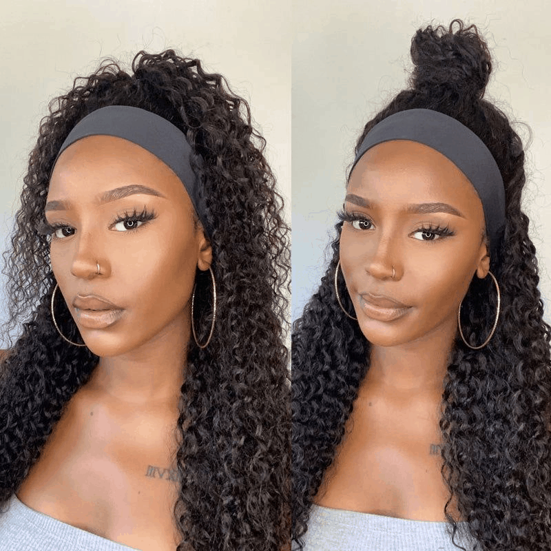 Jerry Curly High-Density Headband Wig 180% Flash Sale