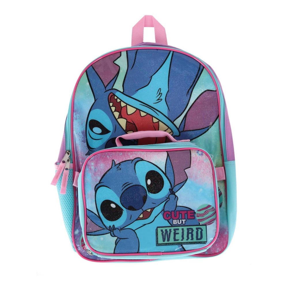 Large Backpack - Disney - Stitch w/Lunch Bag 16
