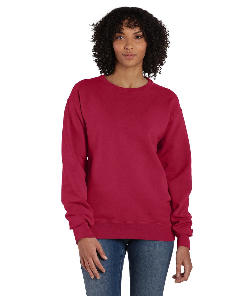 Hanes Sweatshirt Originals Unisex Garment Dyed Fleece Womens Mens Pullover S-3XL