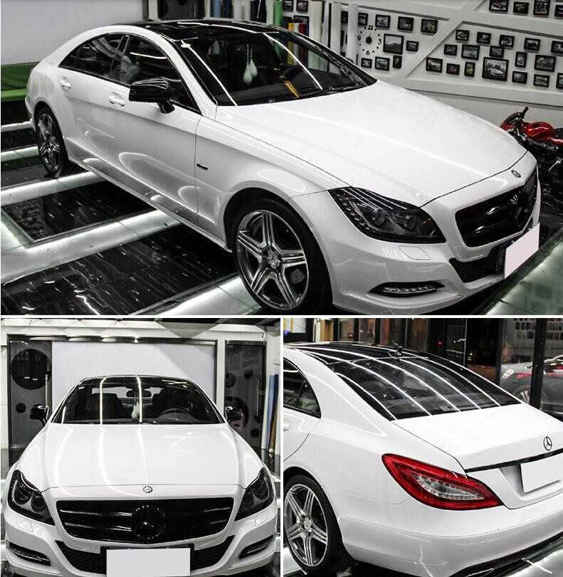 100FT x 5FT White High Gloss Vinyl Roll for Car Wraps & Graphics-image