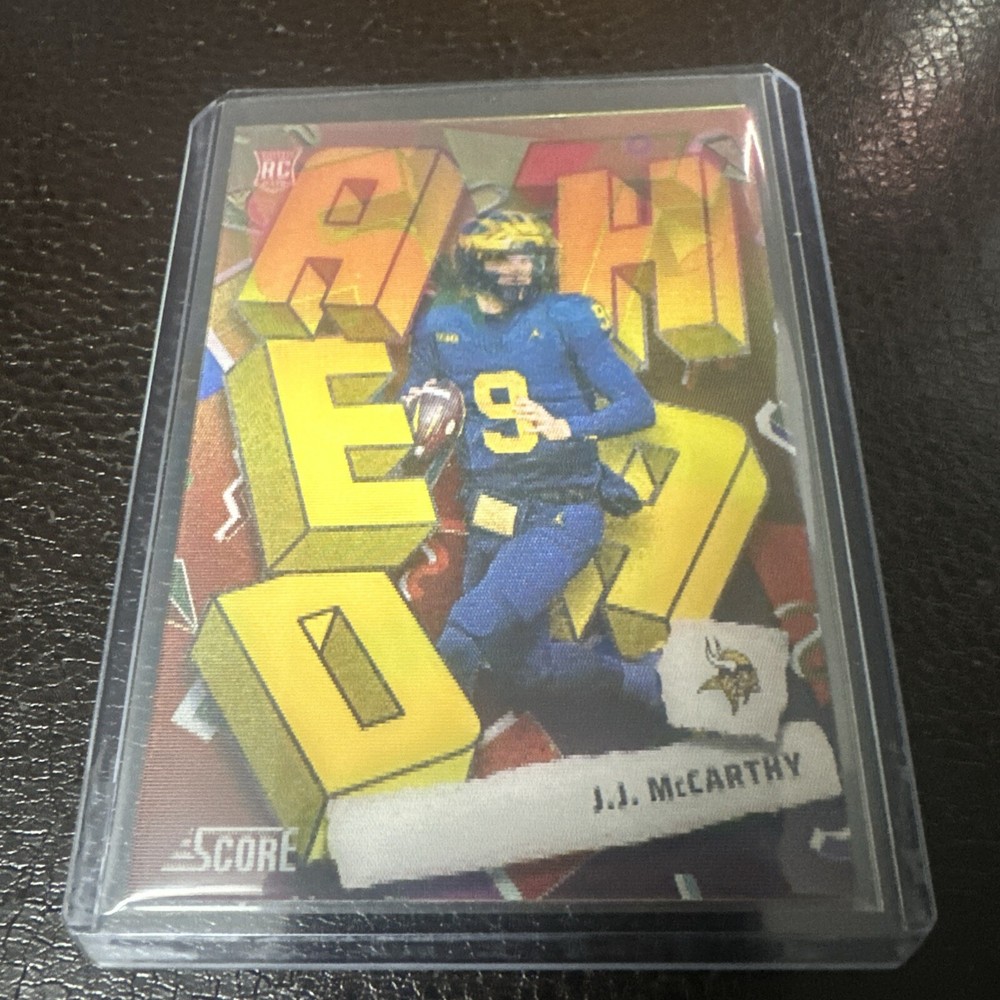 2024 Score JJ McCarthy Rookie Step Ahead  SA-JMY *MINT*