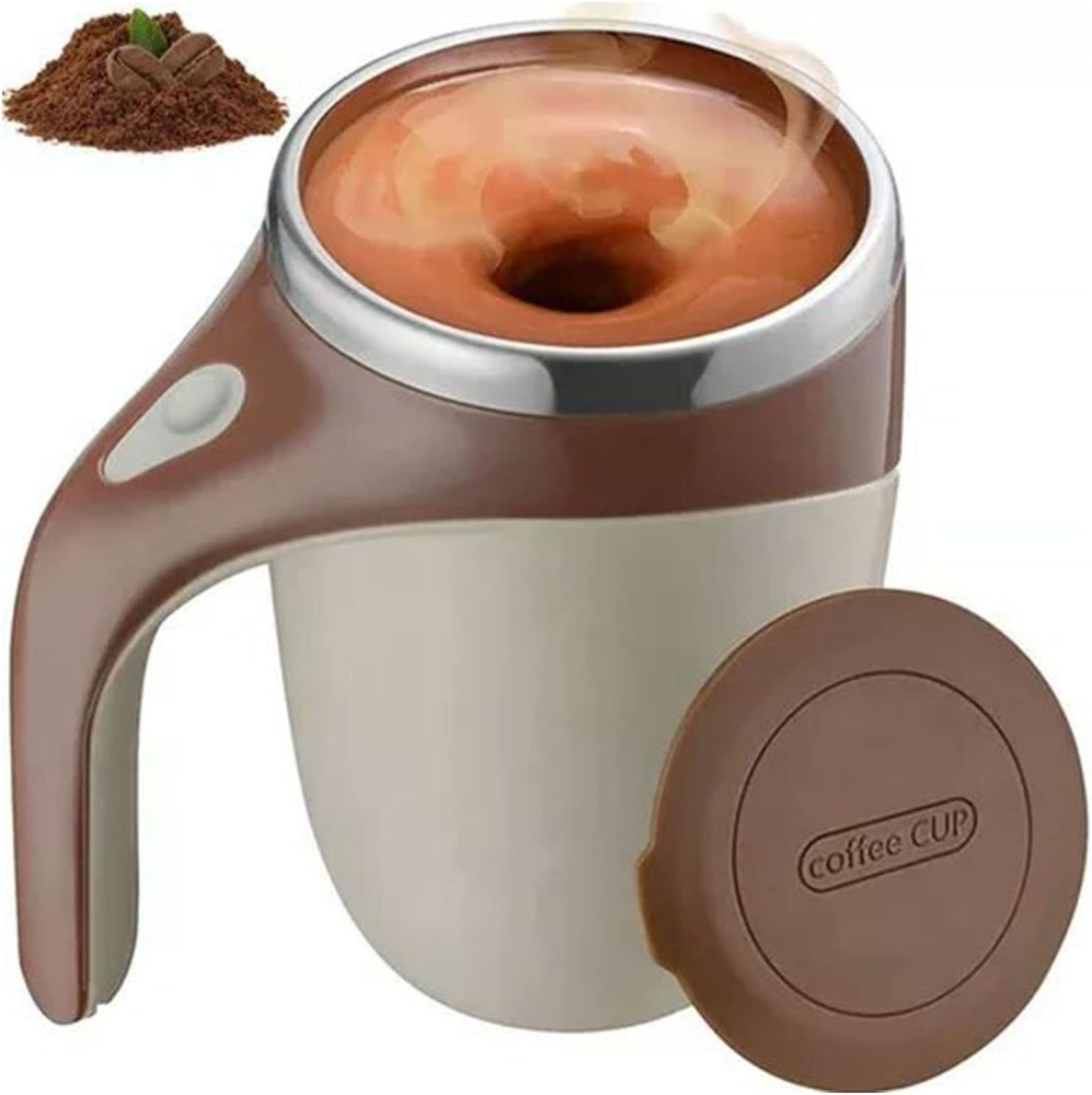 Self Stirring Coffee Mug, Automatic Magnetic Stirring Coffee Cup Stainless Steel
