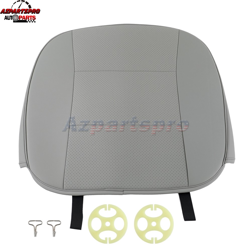 Gray PU Leather Front Cover Cushion Seat Protector Half Full Surround Universal