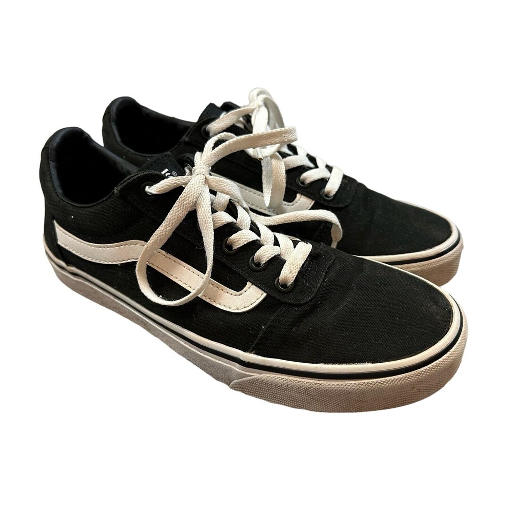 Vans 500714 Classic Old Skool Black Suede Canvas Low Top Sneakers Women’s 8.5