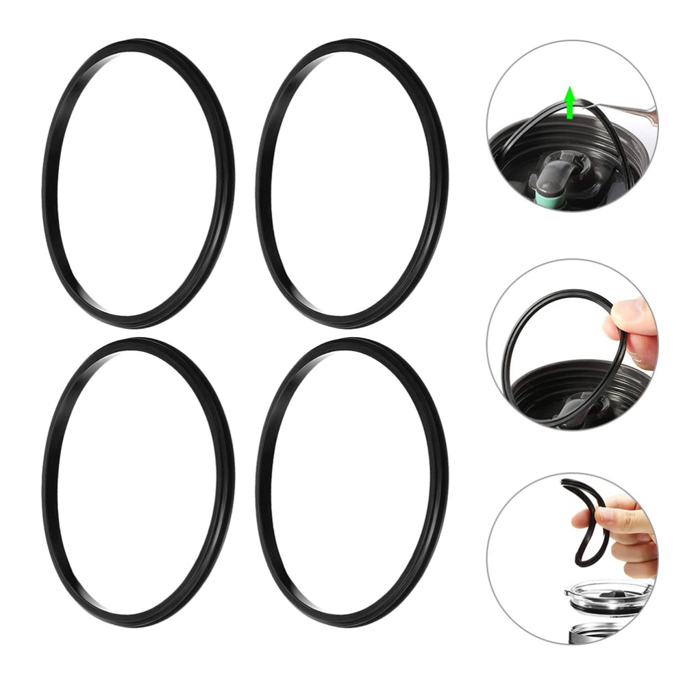 4 Pcs Silicone Sealing Ring Gasket for Water Bottle Buckle Replacement