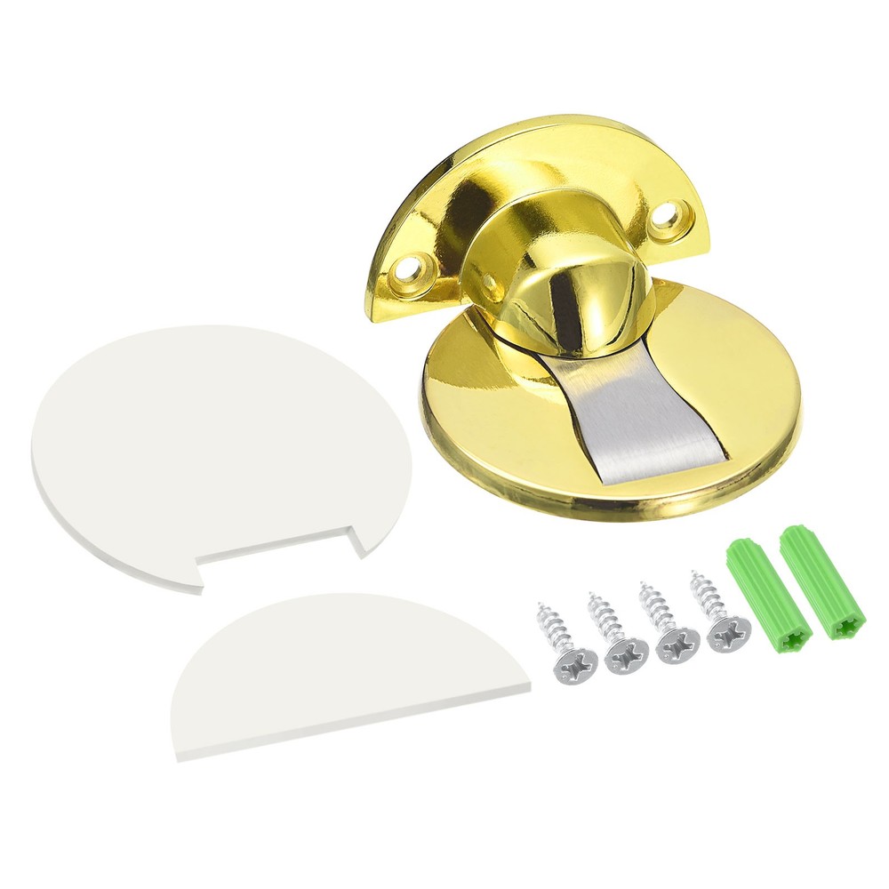 Magnetic Door Stopper, 2pcs Magnets Door Stops Door Catch, Gold Tone