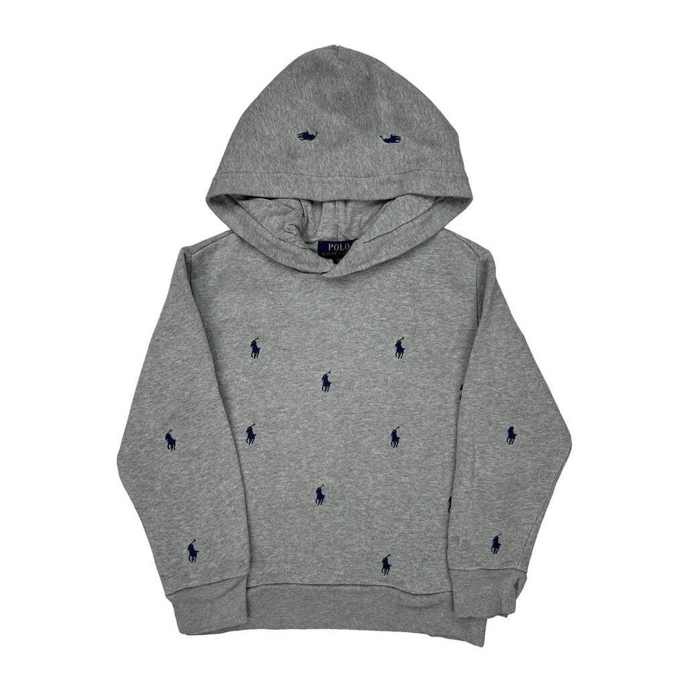 Age 8 Polo By Ralph Lauren Hoodie - Small Gray Cotton