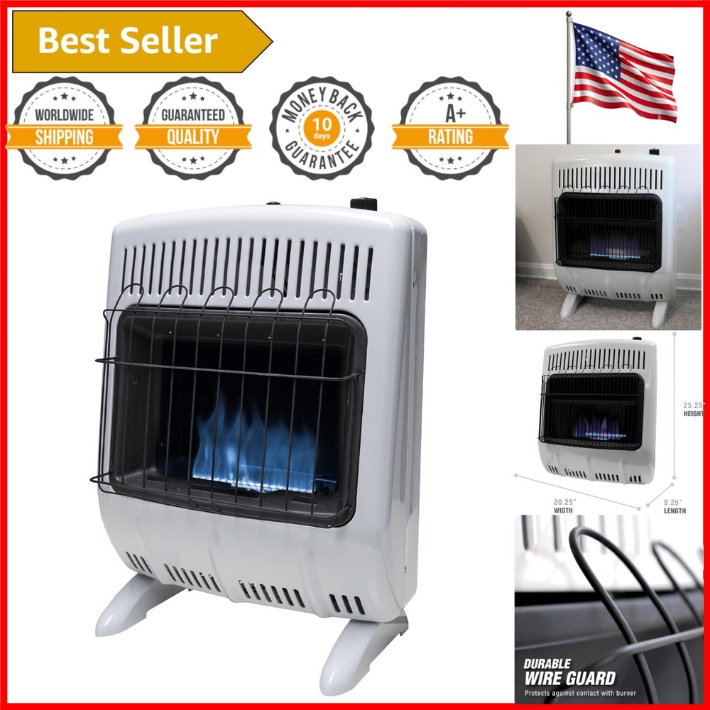 Efficient Ventless Propane Heater with Low-Oxygen Shut-Off - 700 Sq Ft Coverage