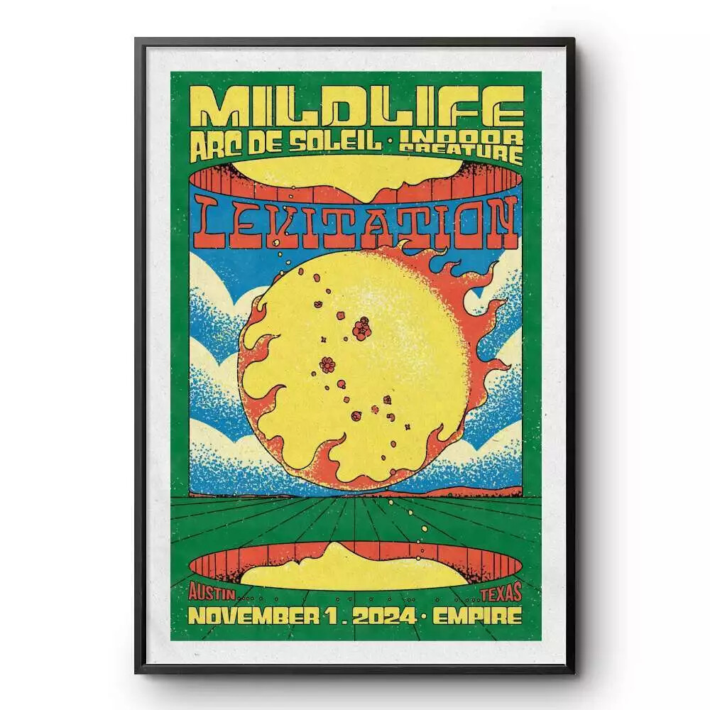 Mildlife November 1 2024 2025 Empire Garage Austin, TX Concert Poster