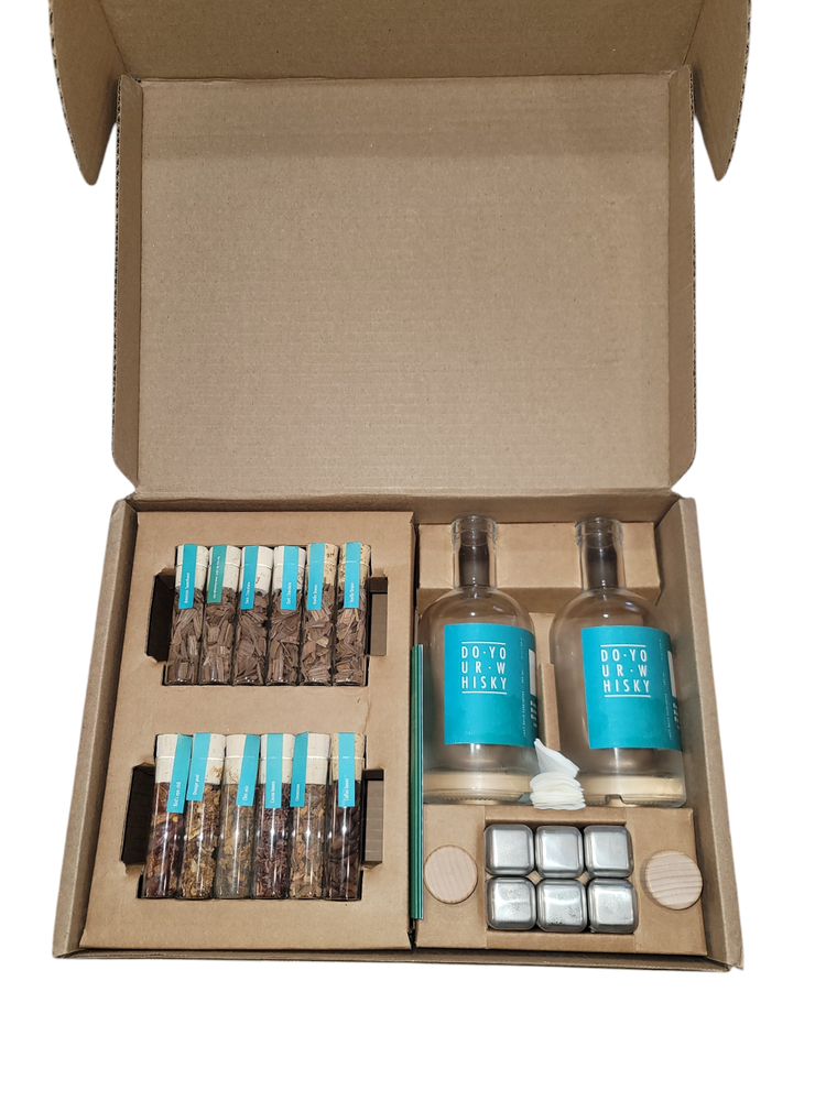 WHISKY DIY Whiskey or Gin Infusion Set Whiskey Making Kit 12 Woodchips