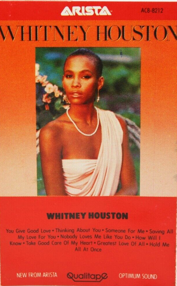 VINTAGE WHITNEY HOUSTON SELF TITLED DEBUT  1985 CASSETTE TAPE ARISTA TESTED