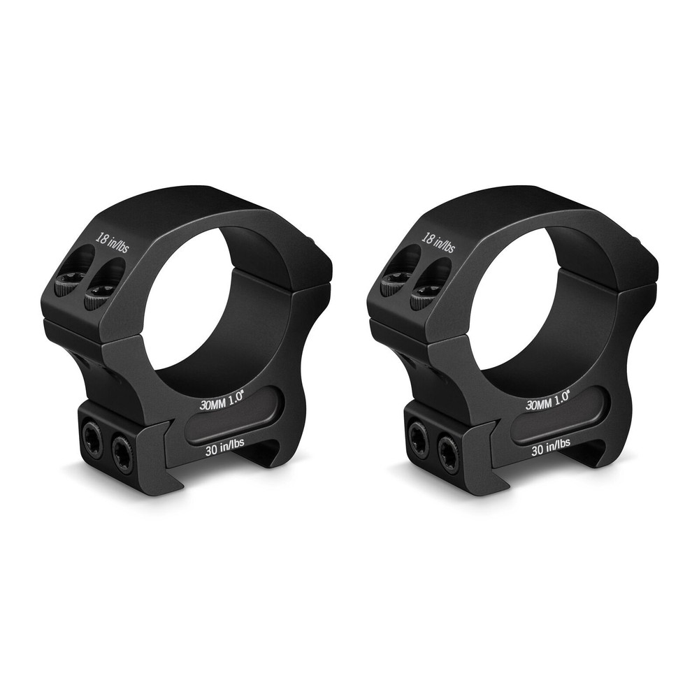 Vortex Optics PR30-M 30mm 1in Medium Black Riflescope Rings for Precision Aim